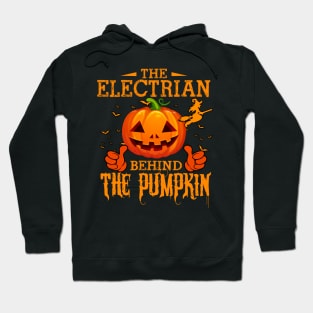 Mens The CHEF Behind The Pumpkin T shirt Funny Halloween T Shirt_ELECTRIAN Hoodie